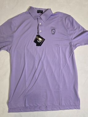 NWT Byron Nelson PGA National Resort DriWay Polo Shirt Lilac Medium